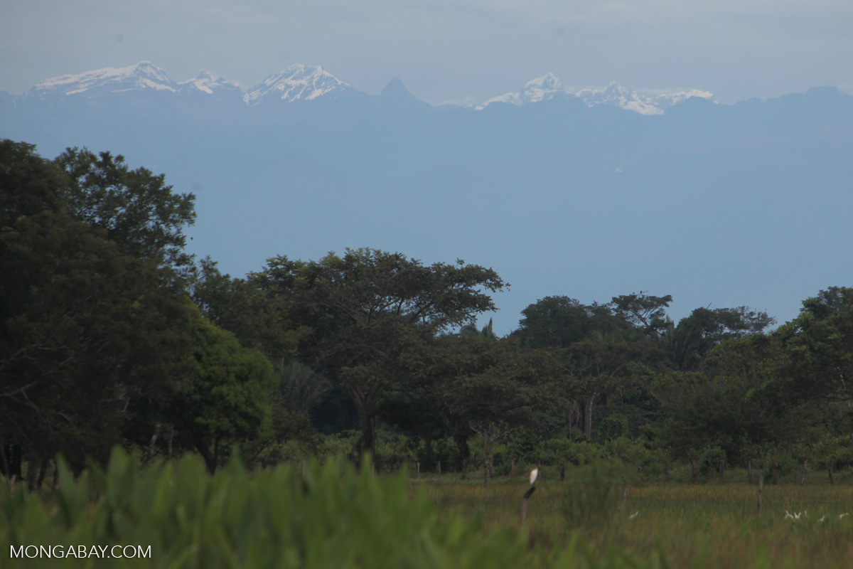 Snowcovered peaks of Colombia's Sierra Nevada del Cocuy