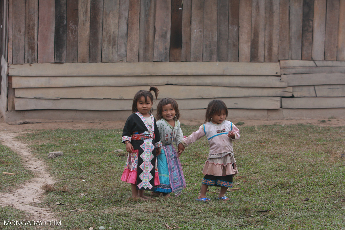 Hmong children in Laos