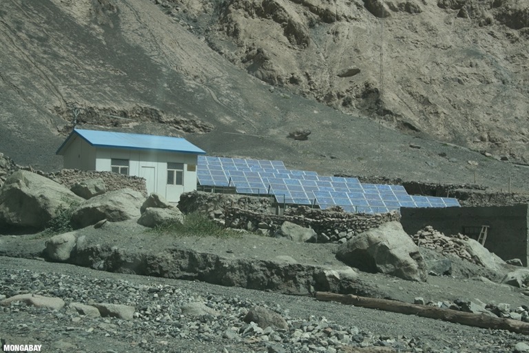 Solar array in remote western China