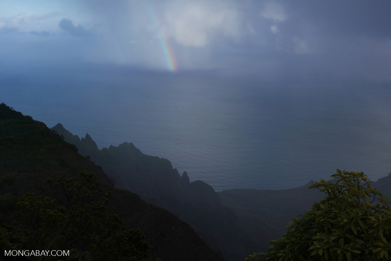 Rainbow off the Na Pali Coast of Kauai